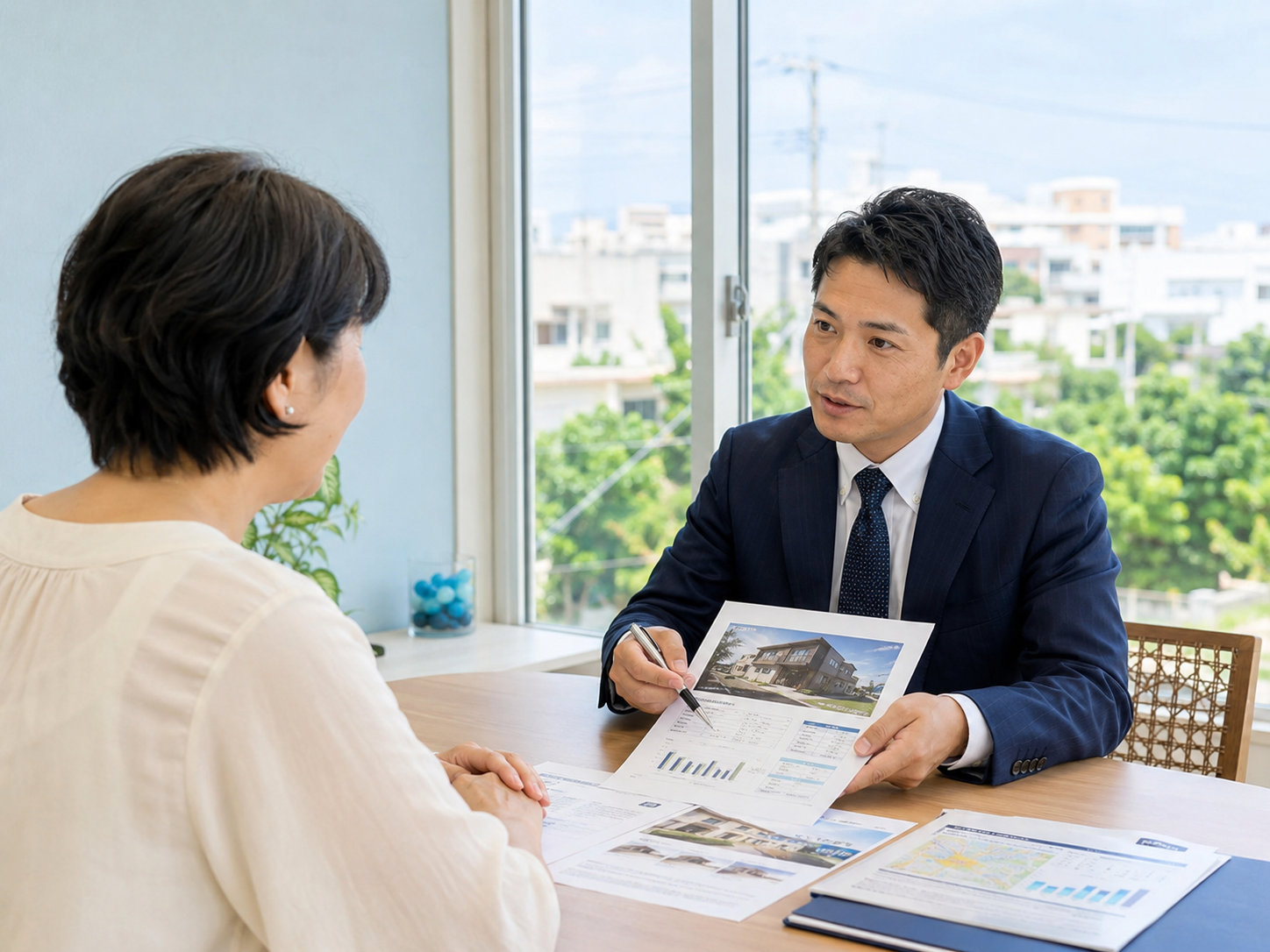 空き家の早期売却や買取査定を相談する様子